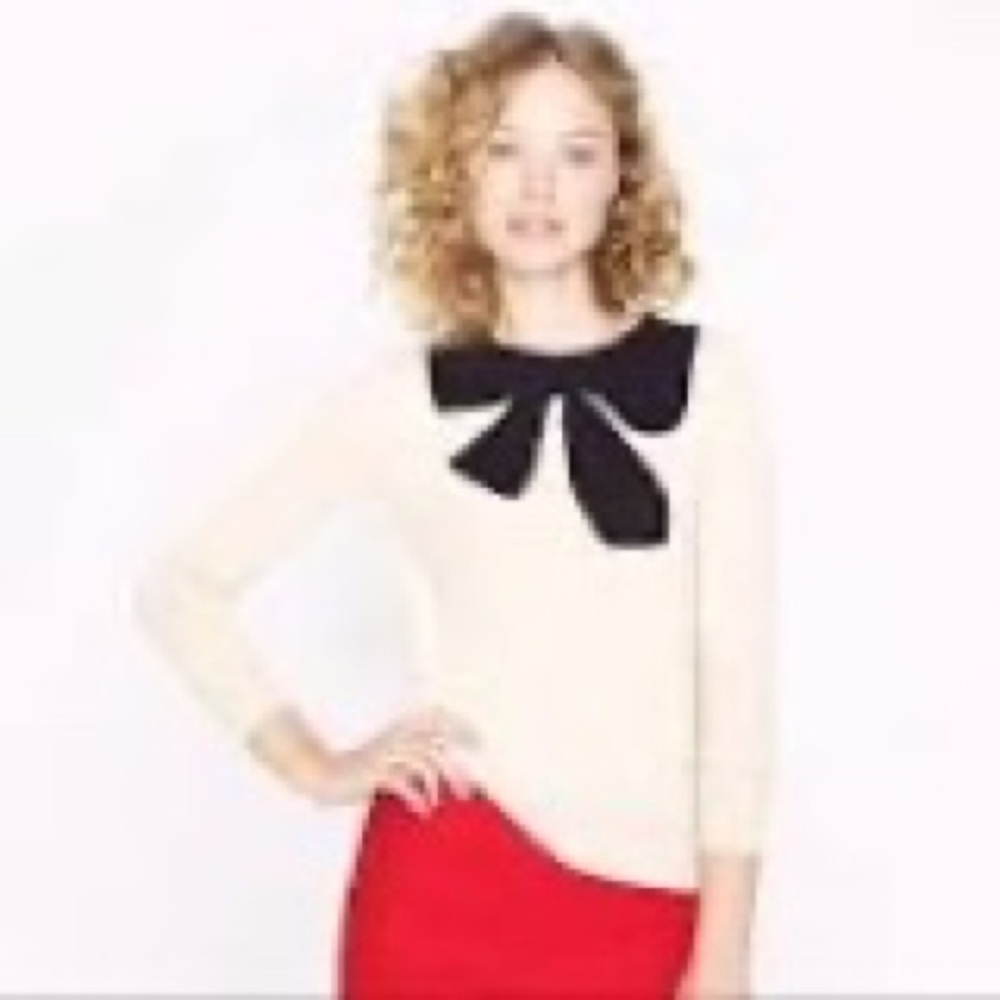 J Crew Women’s Giant Bow sweater - Picture 1 of 5